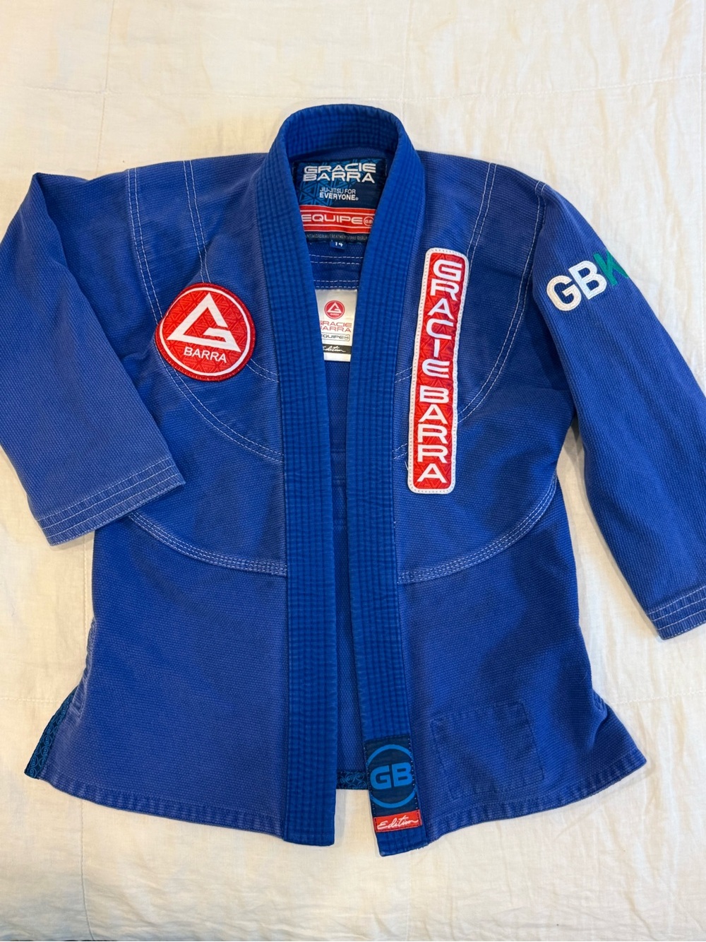 Gracie Barra Kids Blue Jiu-Jitsu Gi Jacket